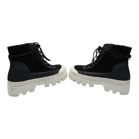 Giani Bini The Change Size 9 Wanderlust Leather/Suede Lug Boots. - Picture 4 of 8